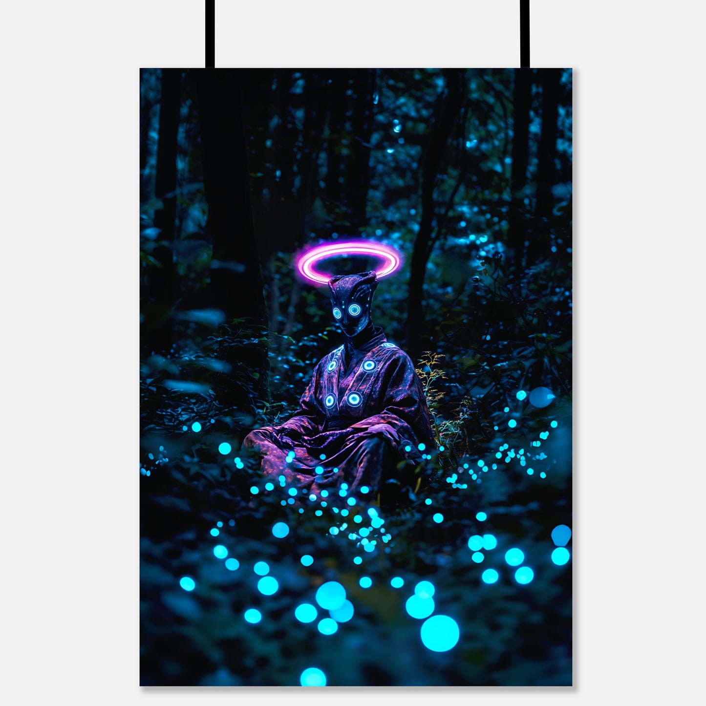 Poster - The Watcher of the Neon Forest