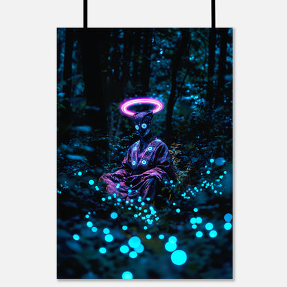 Poster - The Watcher of the Neon Forest