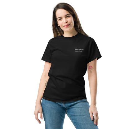 Comfy Loose Fit T-shirt - Wisdom flows (broderi)