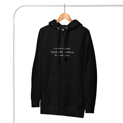 Signature soft hoodie unisex - Live with intention