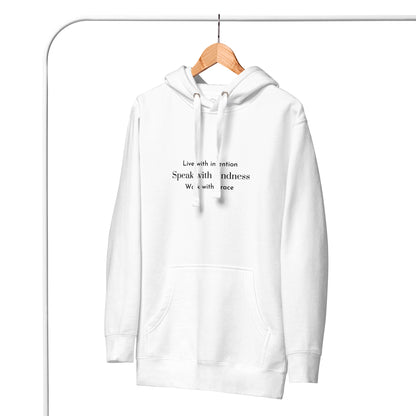 Signature soft hoodie unisex - Live with intention