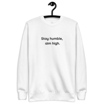 Sweatshirt - Stay humble (broderi)